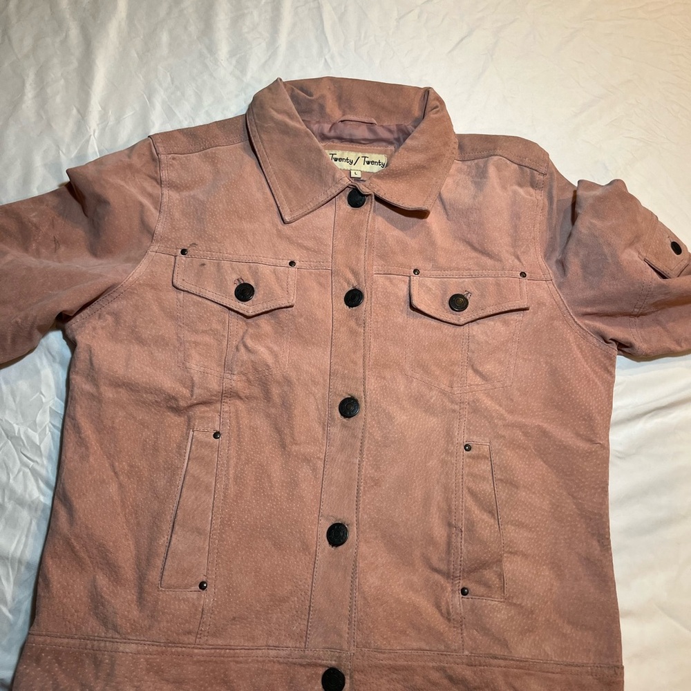 Twenty twenty unisex  Pink Jacket size large several defects see pictures